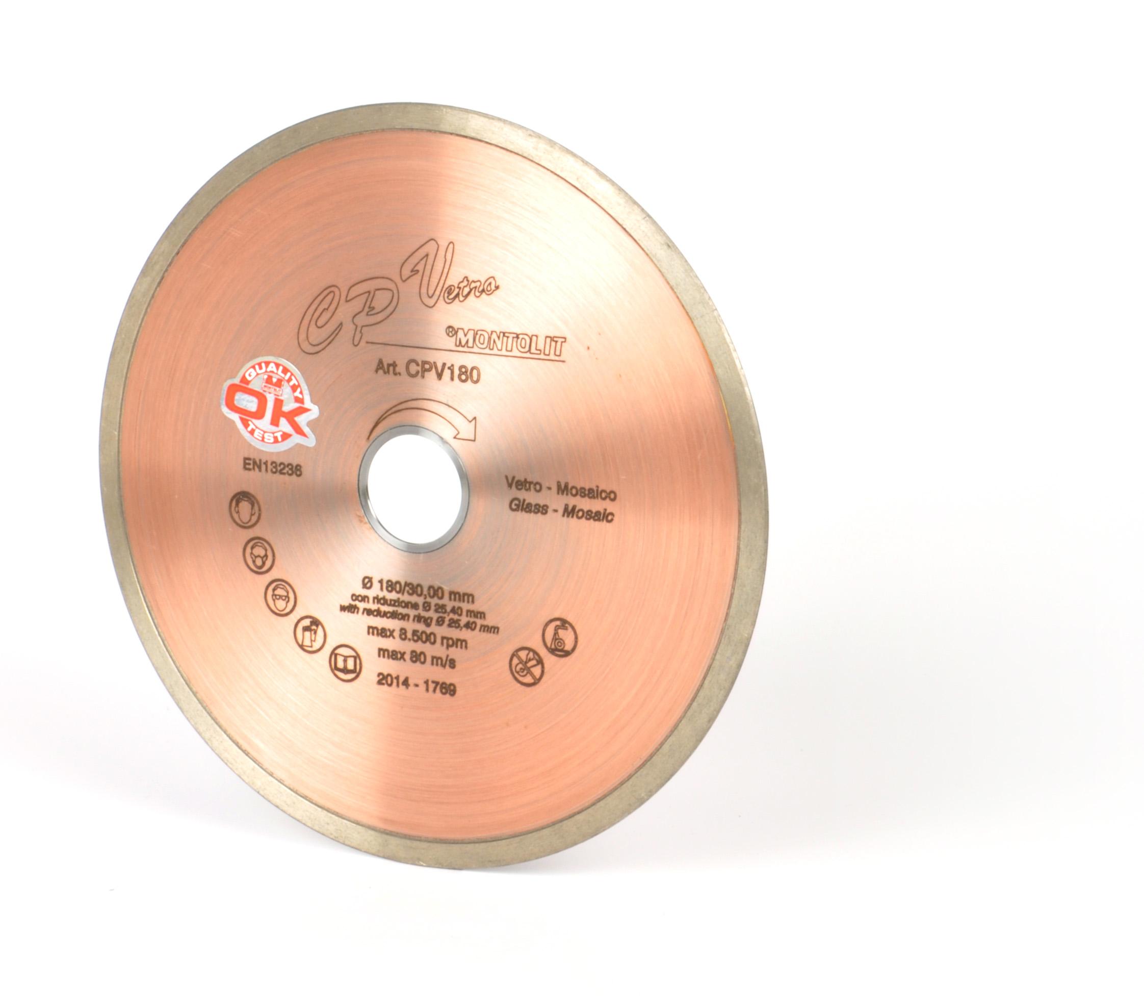 Montolit - CPV Diamond Wet-Only Blade for Glass 7