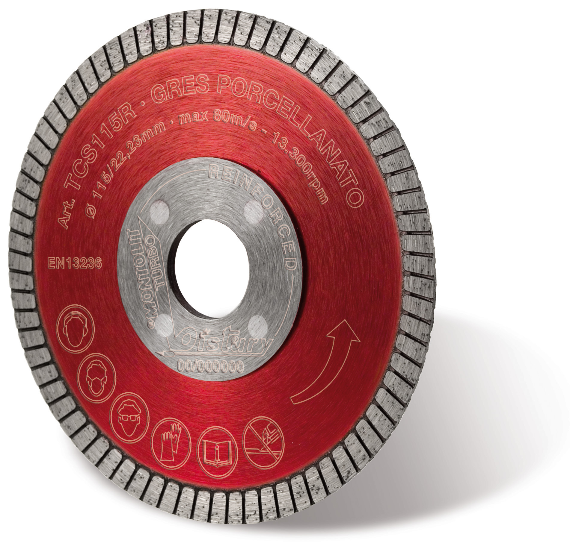 Montolit TURBO Diamond Wet Dry Blade Red Line 4 1 2 FloorBox