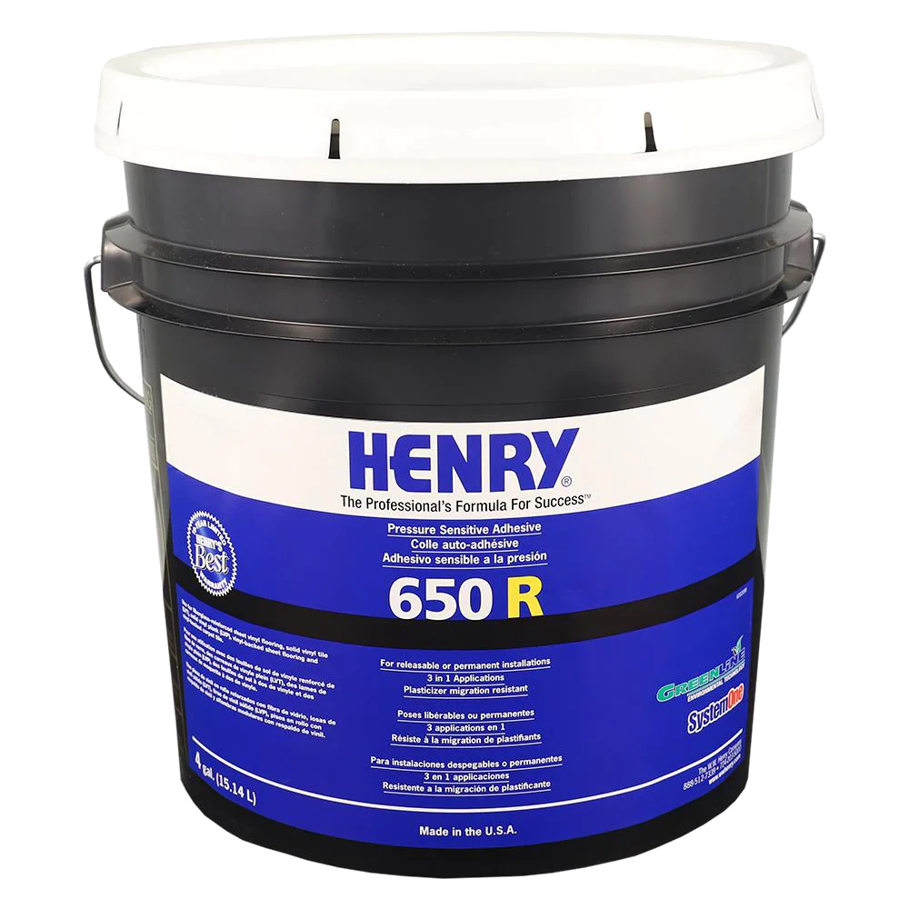 650-R Releasable Bond Pressure Sensitive Adhesive - 15.14 L