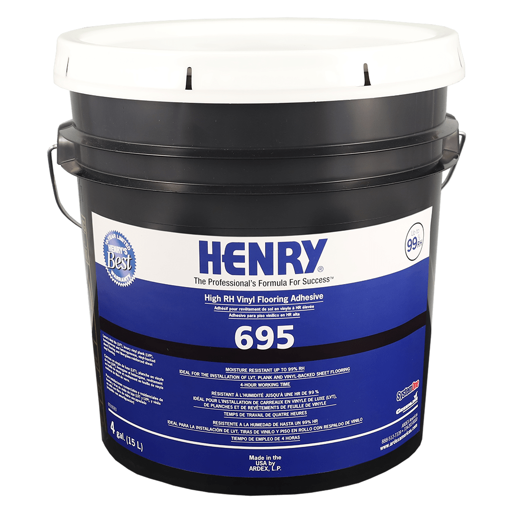 695 High RH Vinyl Flooring Adhesive - 15.14 L