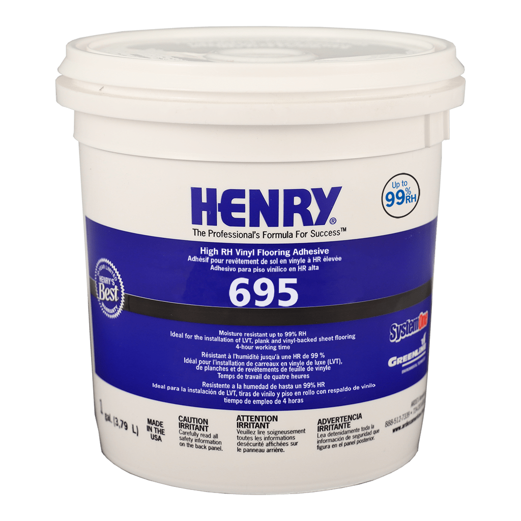 695 High RH Vinyl Flooring Adhesive - 3.78 L 