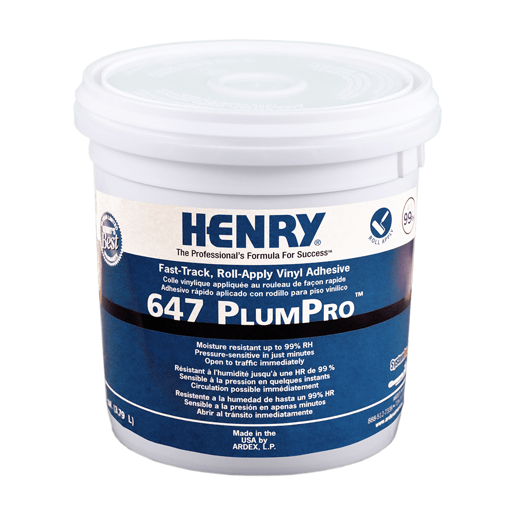 647 PlumPro Roll-Apply Vinyl Flooring Adhesive - 3.78 L 