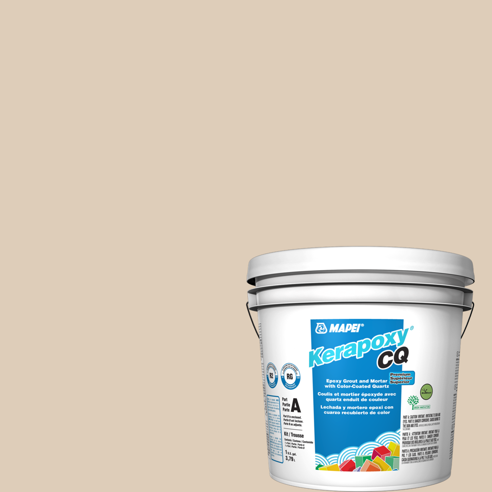 Kerapoxy CQ Premium Epoxy Grout with Color-Coated Quartz - #49 Light Almond - 3.79 L