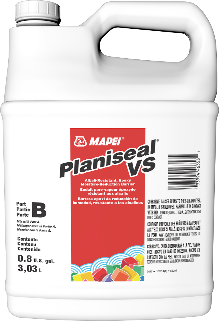 Moisture Reduction Barrier Planiseal VS Alkali-Resistant Epoxy Part B Jug 3.03 L