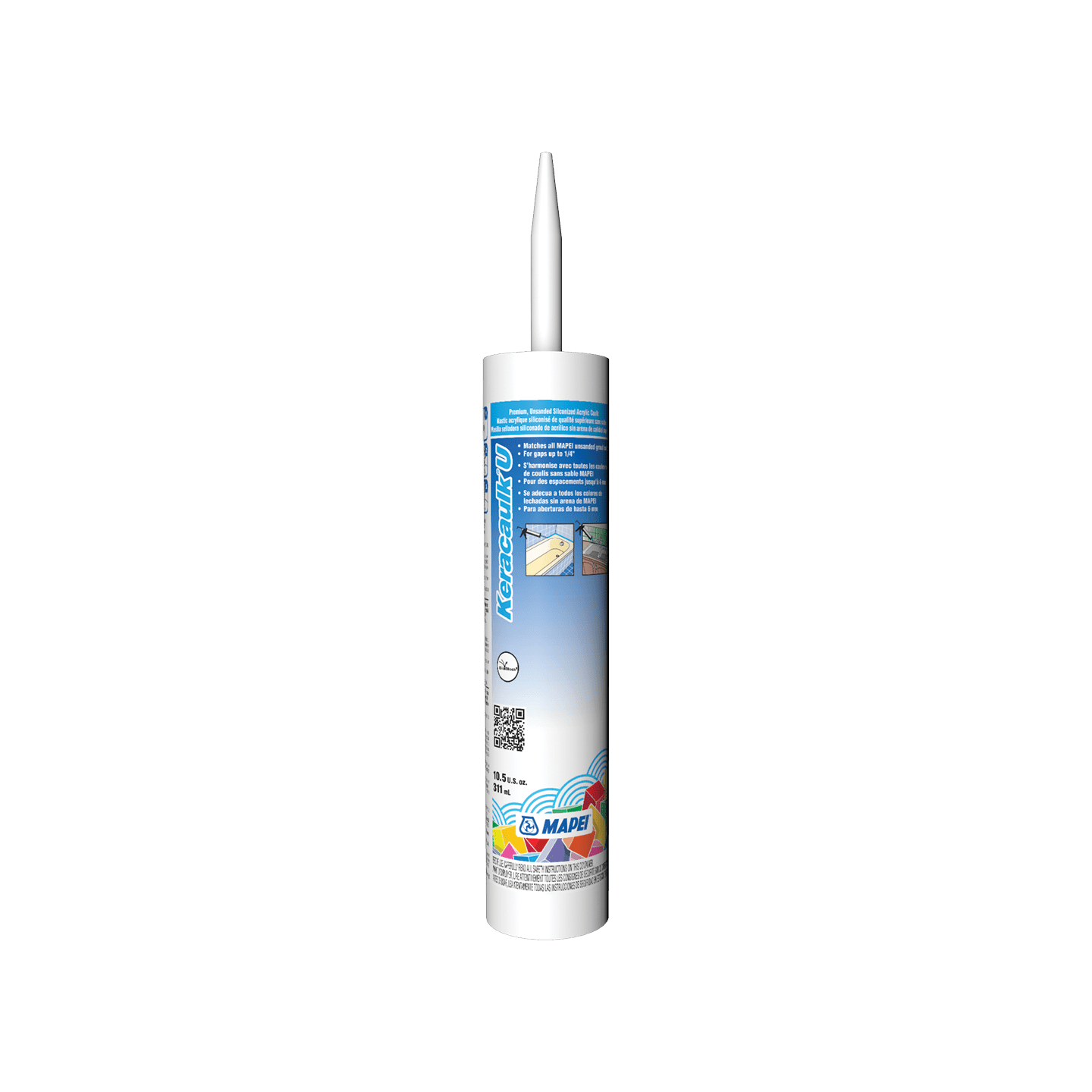 Keracaulk U Unsanded Siliconized Acrylic Caulk - #04 Bahama Beige - 311 mL