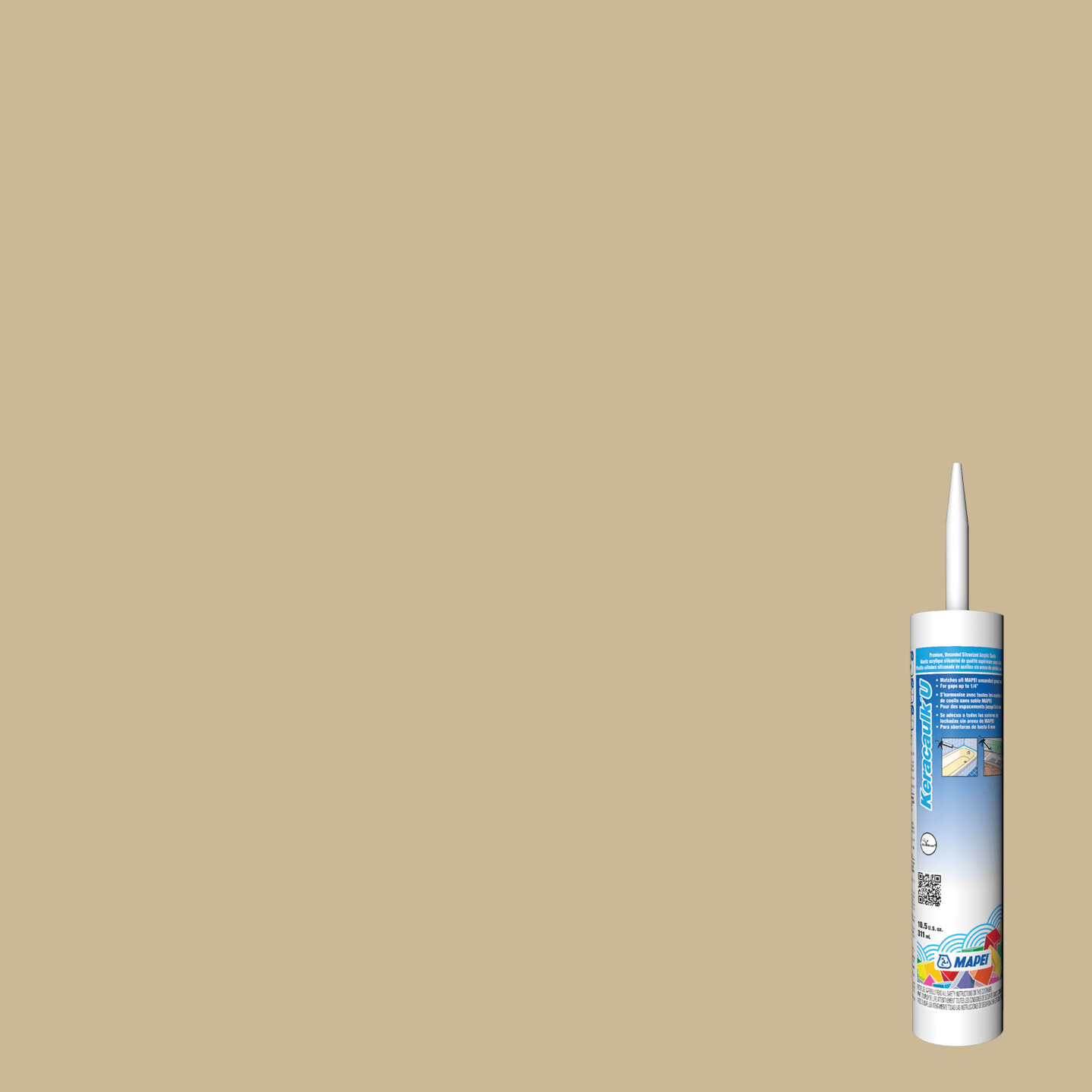 Keracaulk U Unsanded Siliconized Acrylic Caulk - #06 Harvest - 311 mL