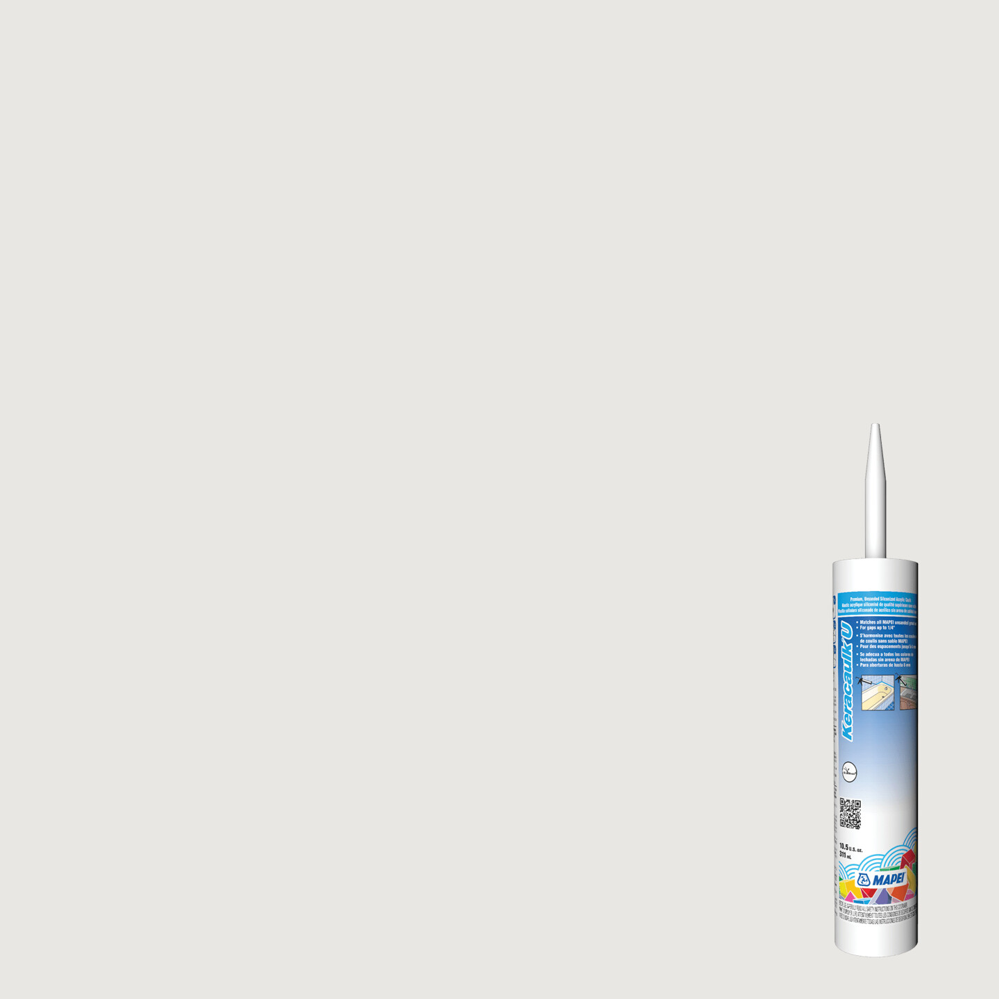 Keracaulk U Unsanded Siliconized Acrylic Caulk - #38 Avalanche - 311 mL