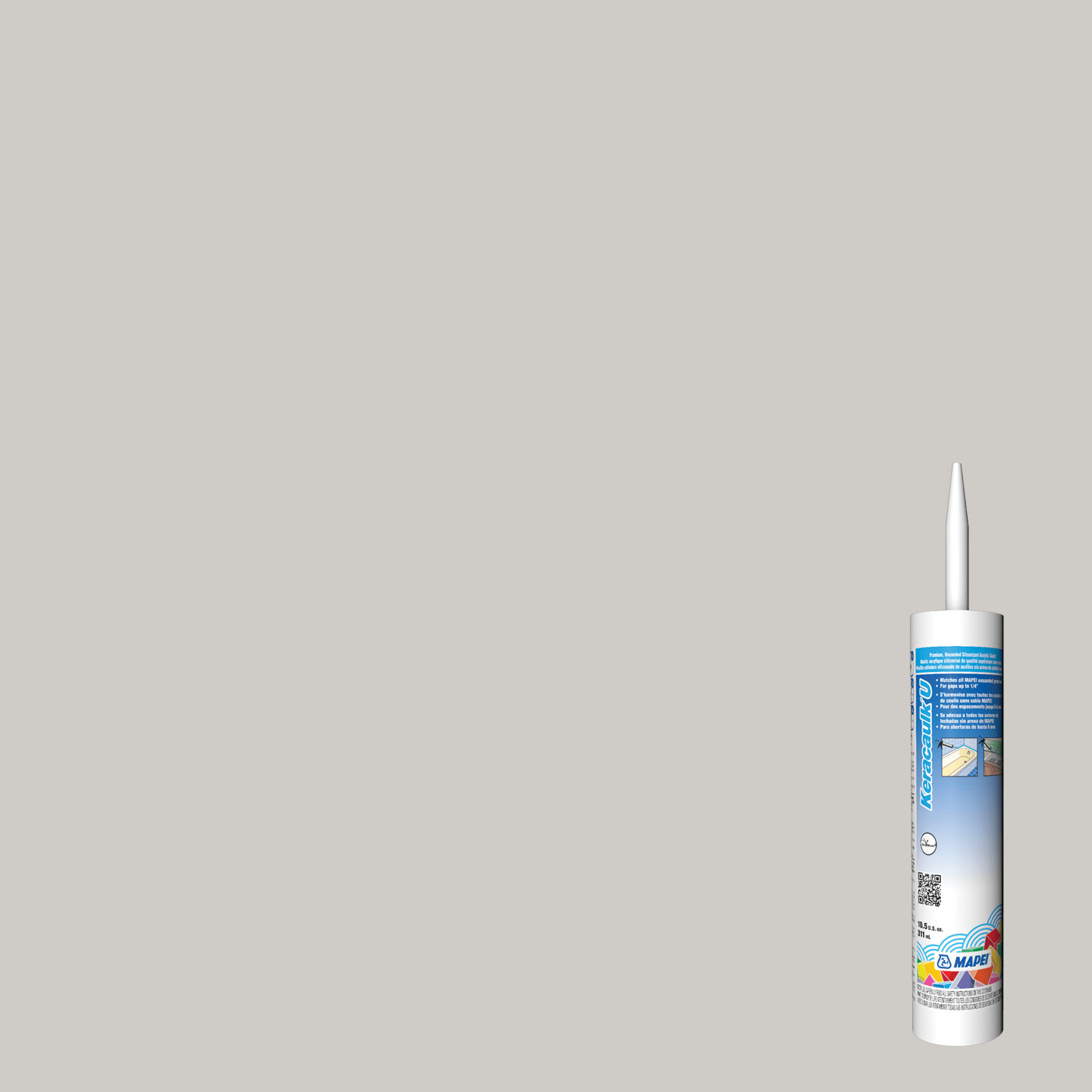 Keracaulk U Unsanded Siliconized Acrylic Caulk - #77 Frost - 311 mL