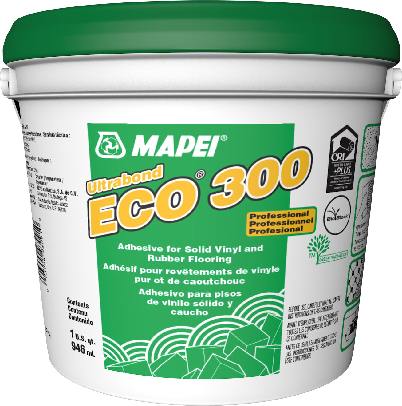 Ultrabond ECO 300 Professional Solid Vinyl Flooring Adhesive - 946 mL