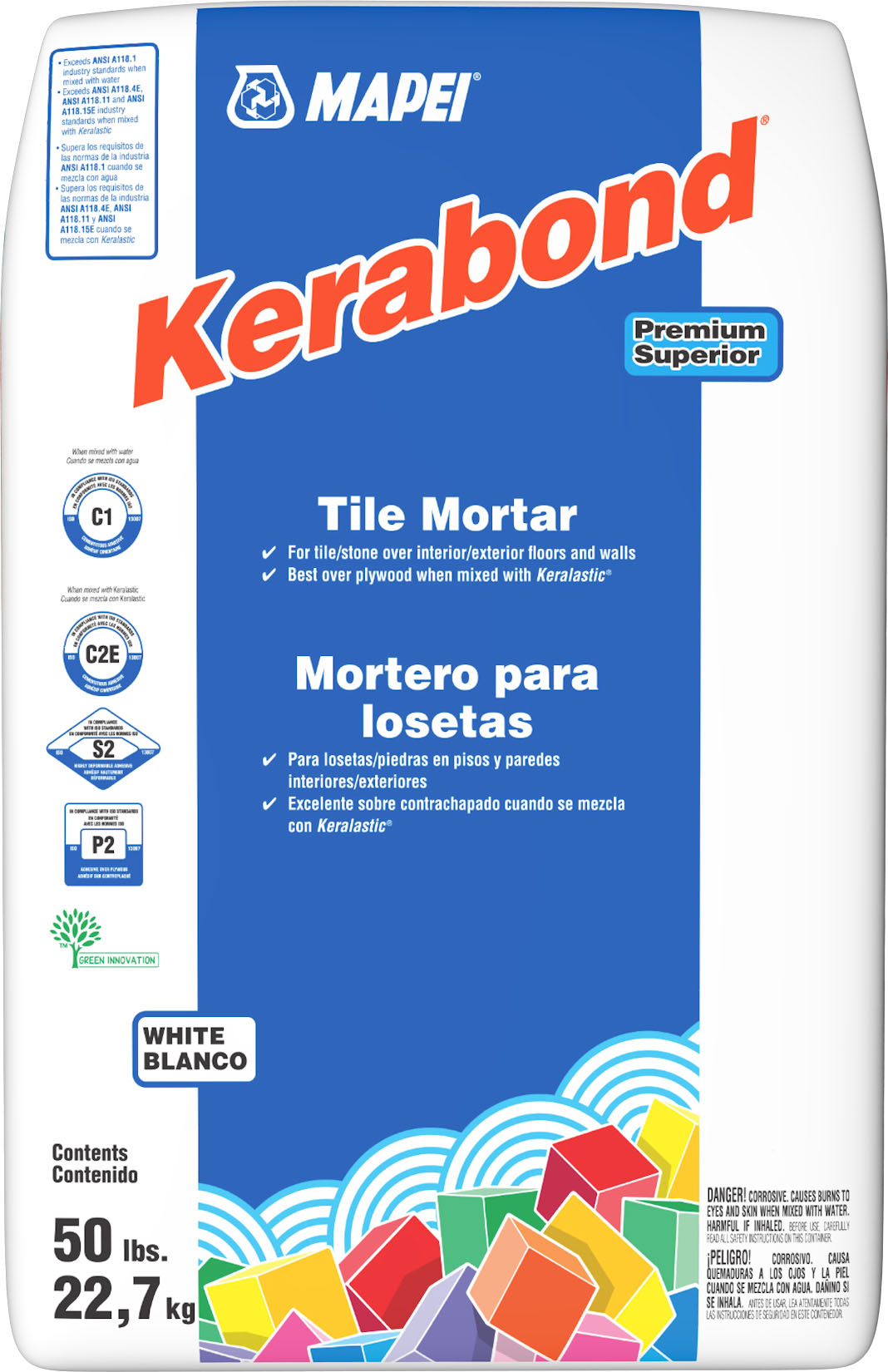 Kerabond Premium Tile Mortar White 50 lb