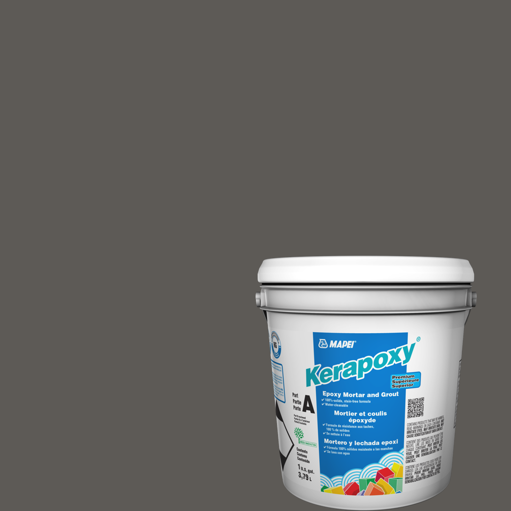 Kerapoxy Kit Premium Epoxy Grout #47 Charcoal 3.79 L