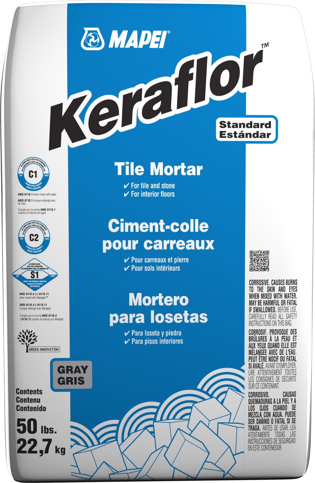Ardex X 5 - Blanc 40 lb - Mortier flexible pour carreaux et pierres ||12532 main image 1