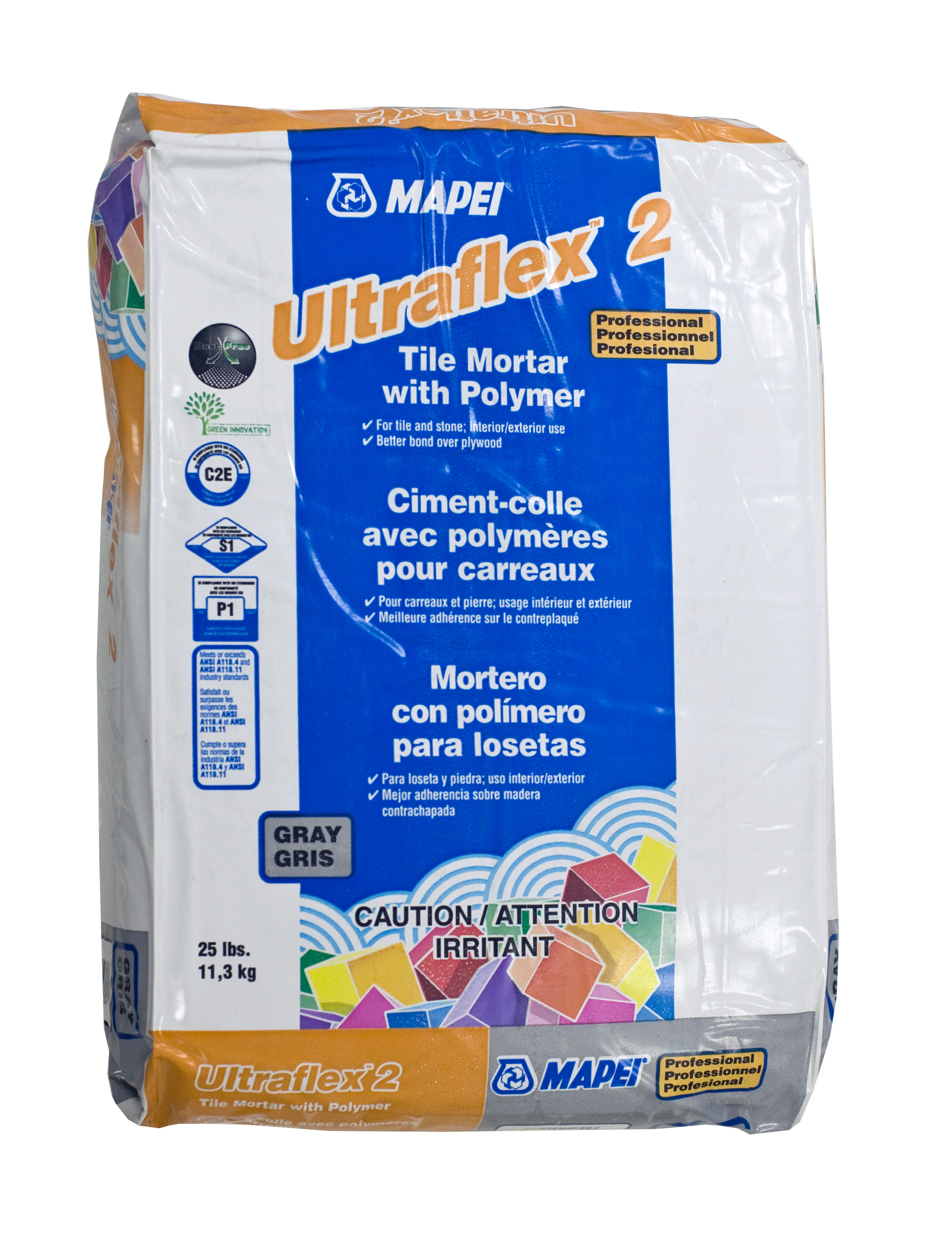 MAPEI UltraFlex 2 50-lb Gray Powder Thinset Mortar