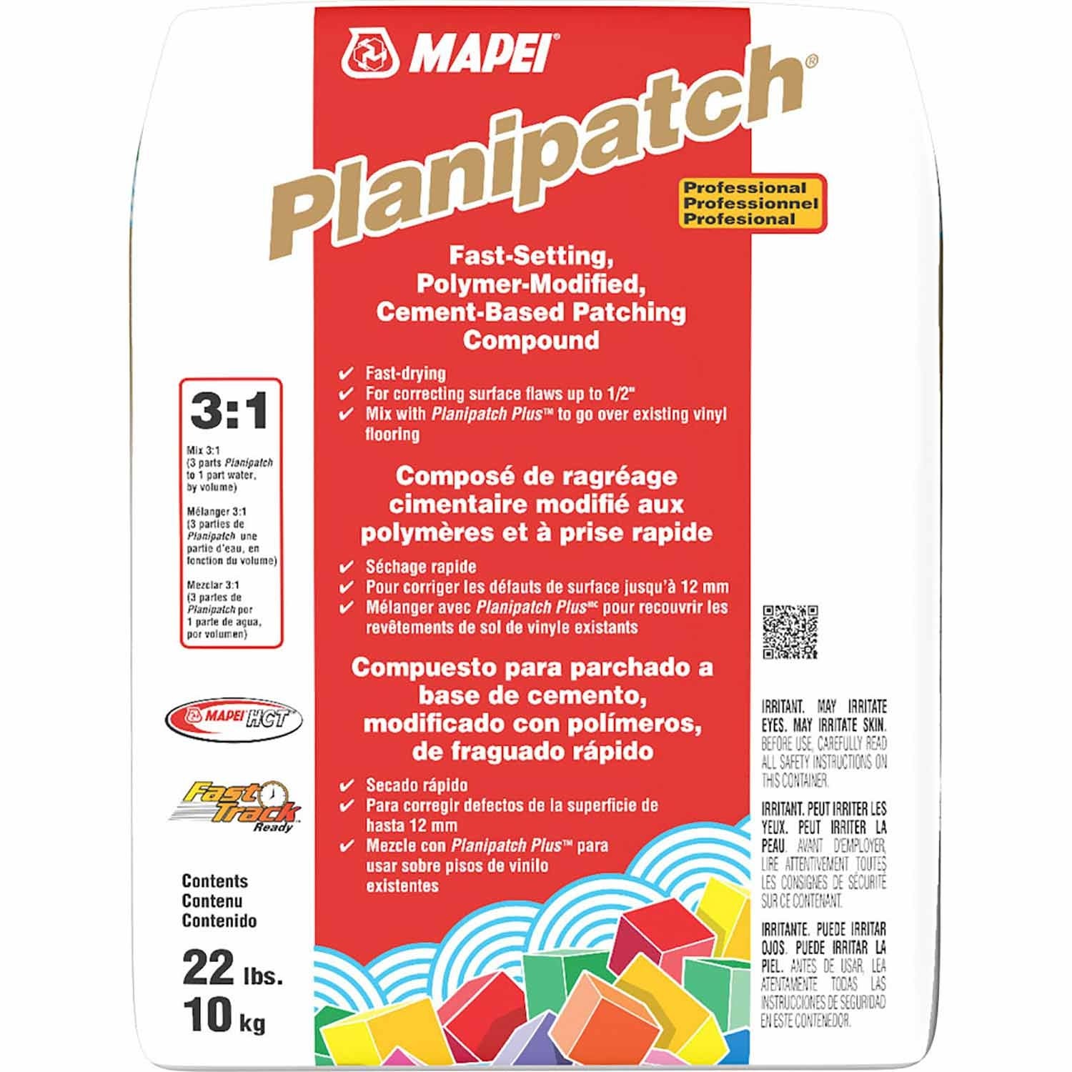 Planipatch FastSetting PolymerModified CementBased Patching Compound 22 lb
