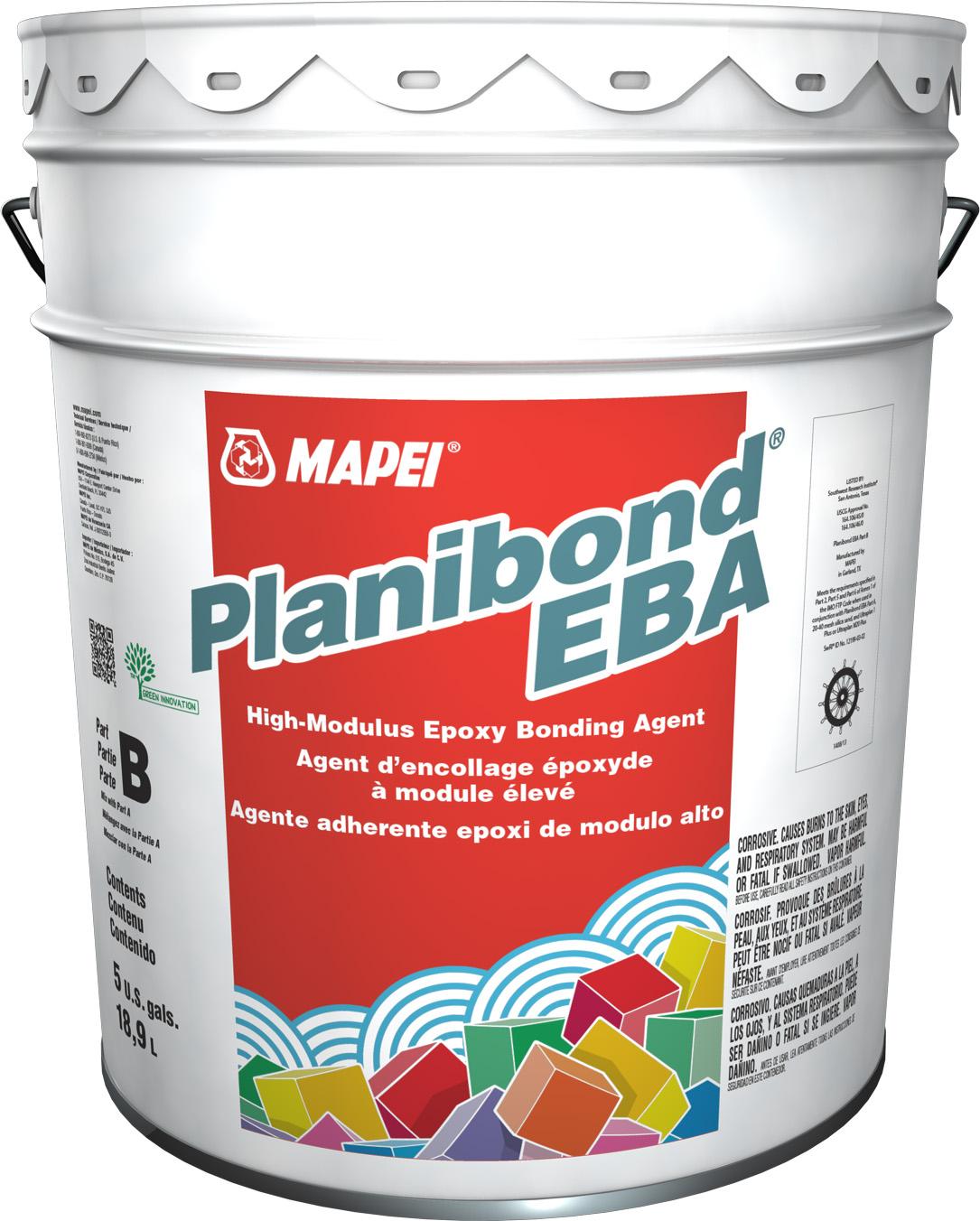 Planibond EBA Agent d'encollage époxyde à module élevé Partie B - 18.9 L