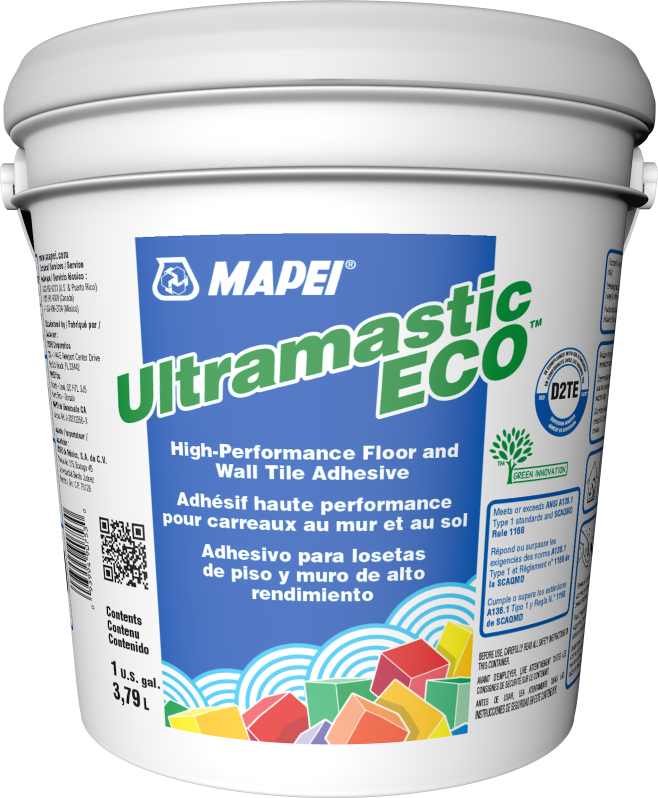 Ultramastic ECO HighPerformance Floor & Wall Tile Adhesive 3.79 L