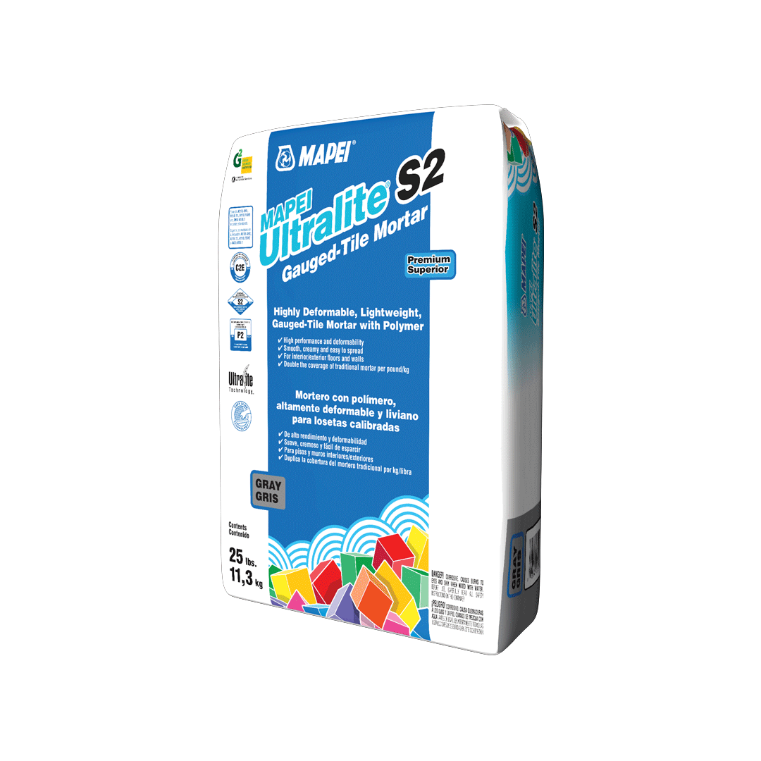 Ultralite S2 Highly Deformable Lightweight Mortar with Polymer, Gray - 25 lb