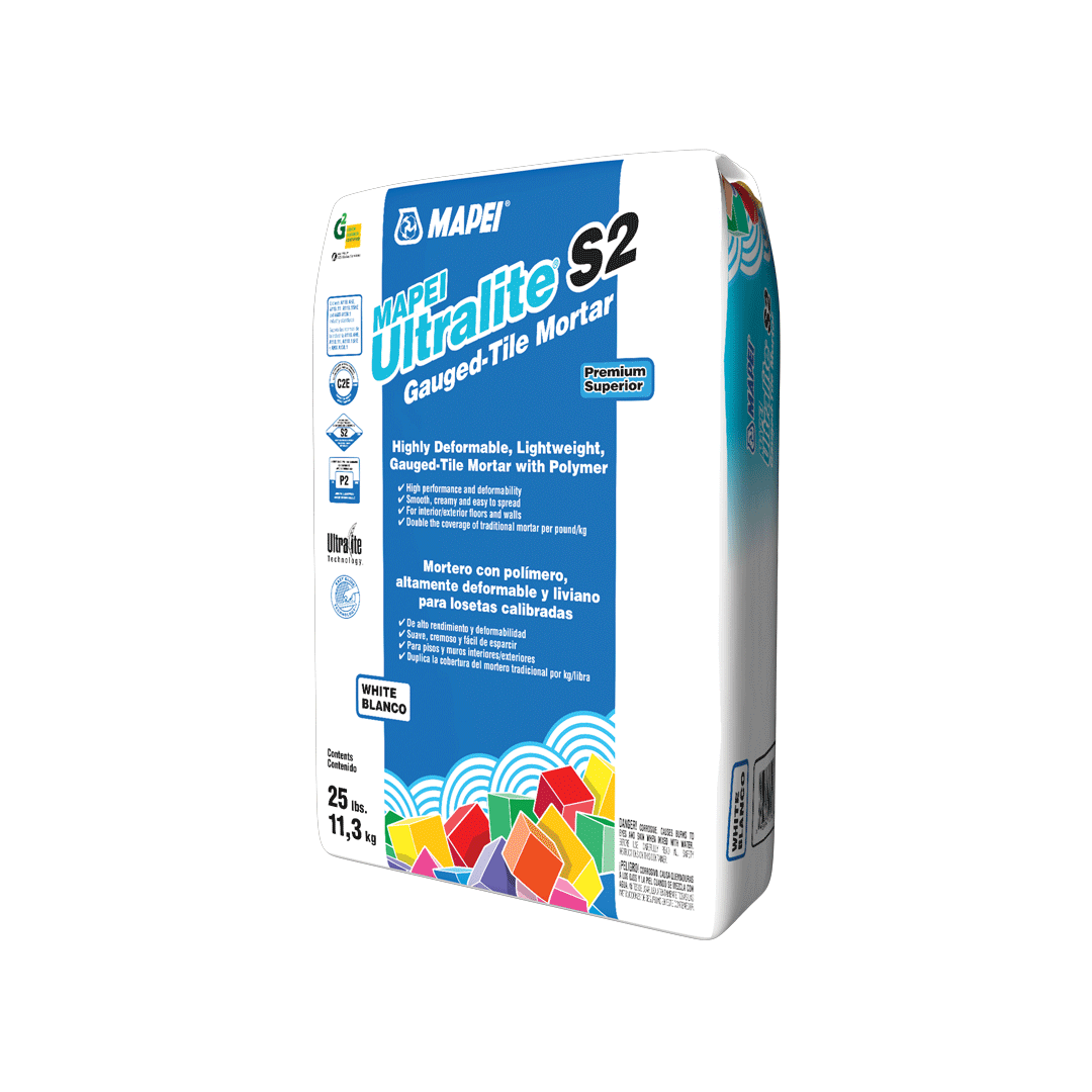 Ultralite S2 Highly Deformable Lightweight Mortar with Polymer, White - 25 lb