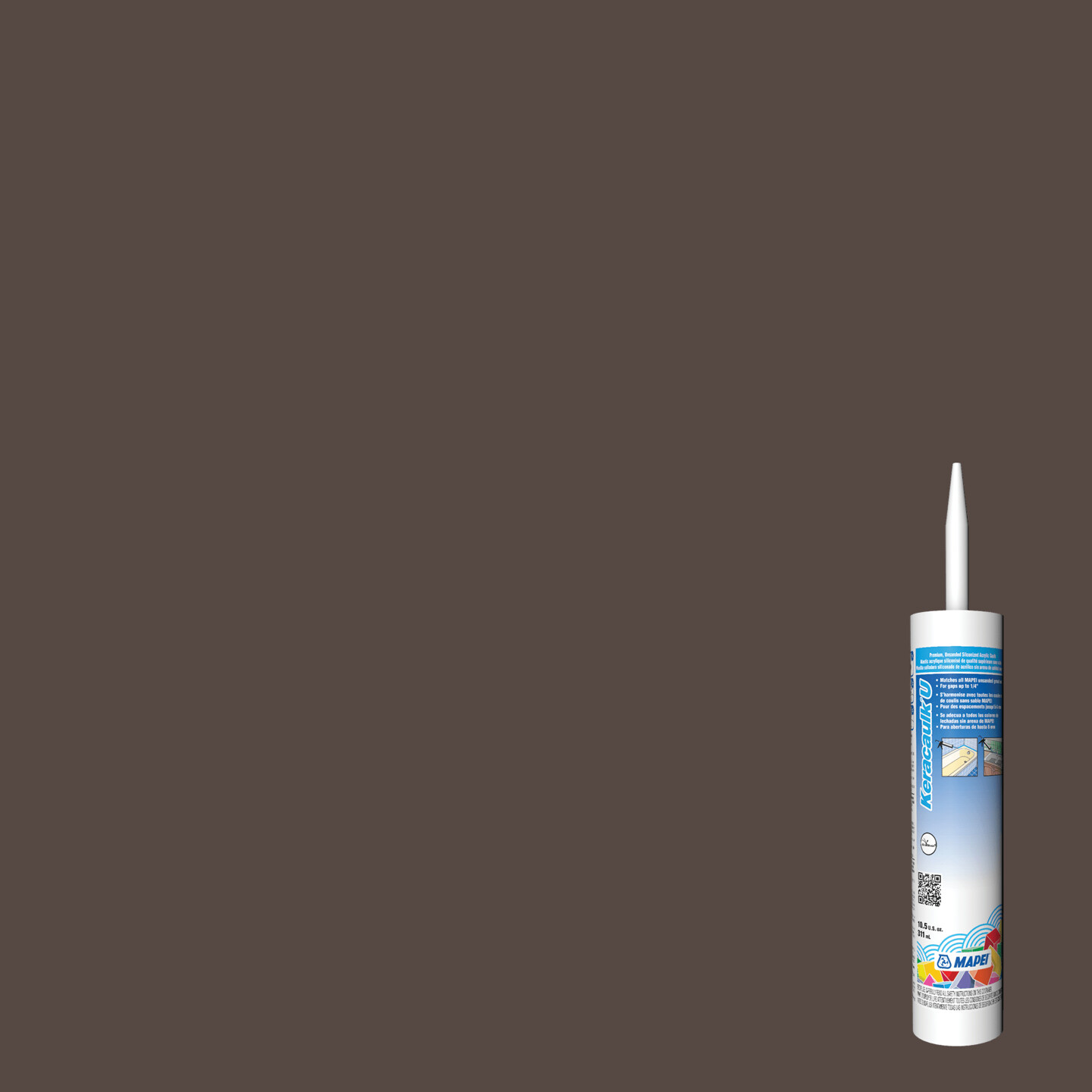 Keracaulk U Unsanded Siliconized Acrylic Caulk - #115 Truffle - 311 mL