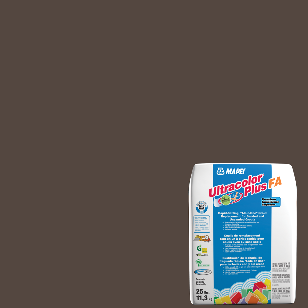 MAPEI Ultracolor Plus FA 25-lb Charcoal All-in-One Grout MAPEI Ultracolor Plus FA 25-lb Charcoal All-in-One Grout
