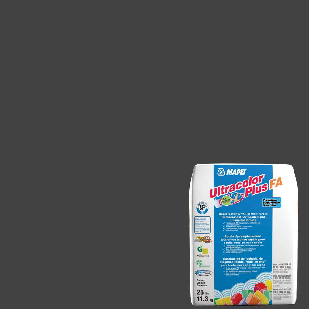 MAPEI Ultracolor Plus FA 10-lb Black All-in-One Grout MAPEI Ultracolor Plus FA 10-lb Black All-in-One Grout