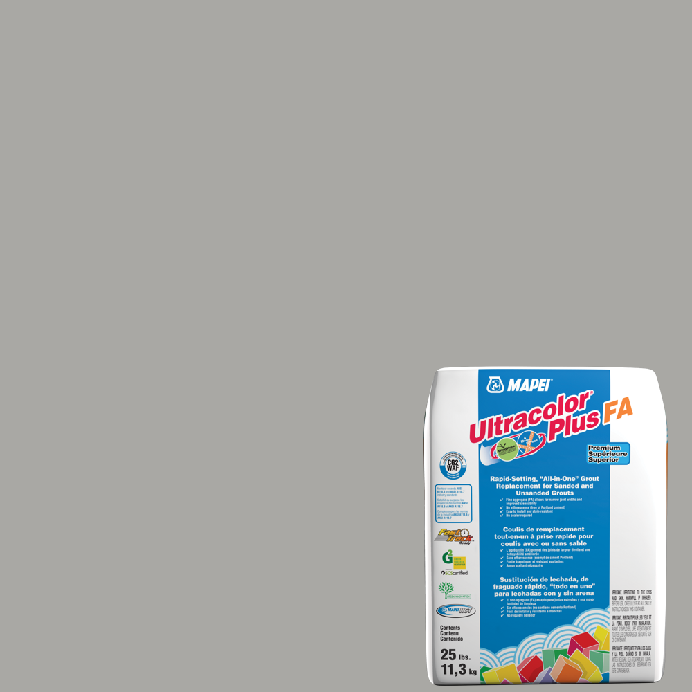 MAPEI Ultracolor Plus FA 25-lb Silver All-in-One Grout MAPEI Ultracolor Plus FA 25-lb Silver All-in-One Grout