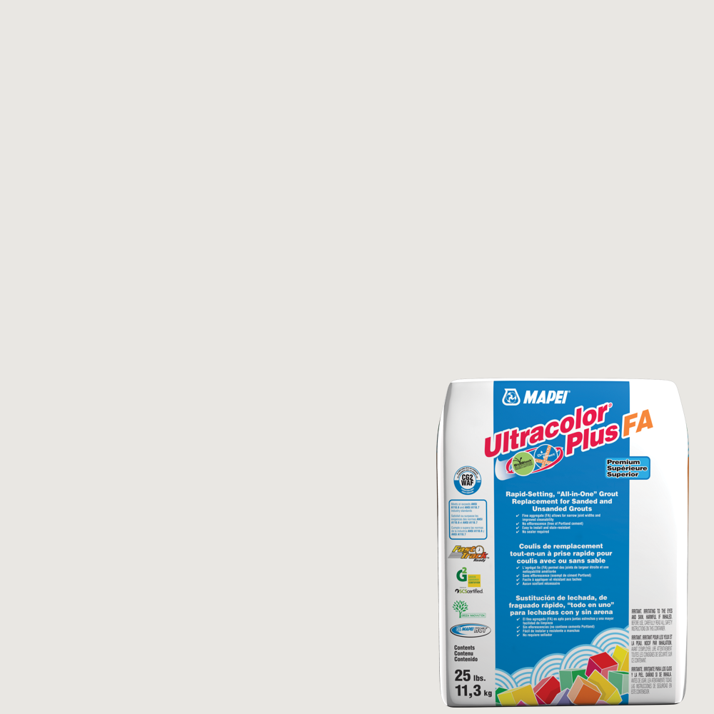 MAPEI Ultracolor Plus FA 25-lb Avalanche All-in-One Grout MAPEI Ultracolor Plus FA 25-lb Avalanche All-in-One Grout