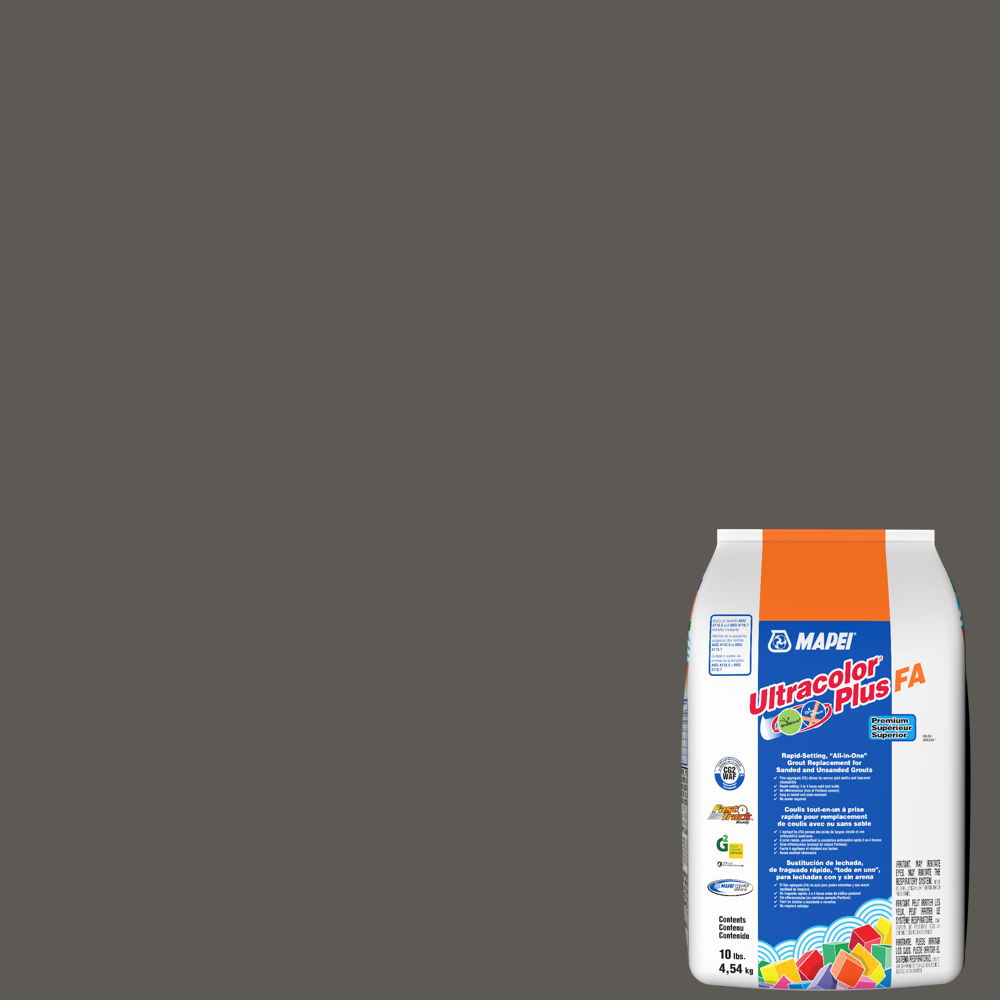 MAPEI Ultracolor Plus FA 25-lb Charcoal All-in-One Grout MAPEI Ultracolor Plus FA 25-lb Charcoal All-in-One Grout
