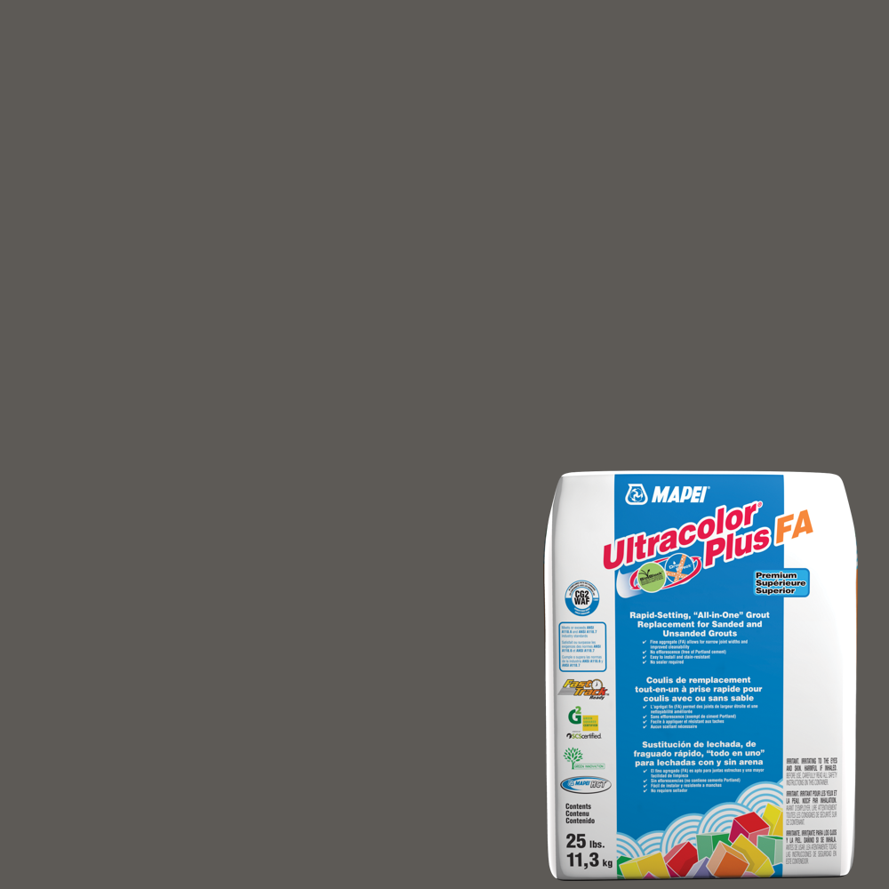 MAPEI Ultracolor Plus FA 25-lb Charcoal All-in-One Grout MAPEI Ultracolor Plus FA 25-lb Charcoal All-in-One Grout