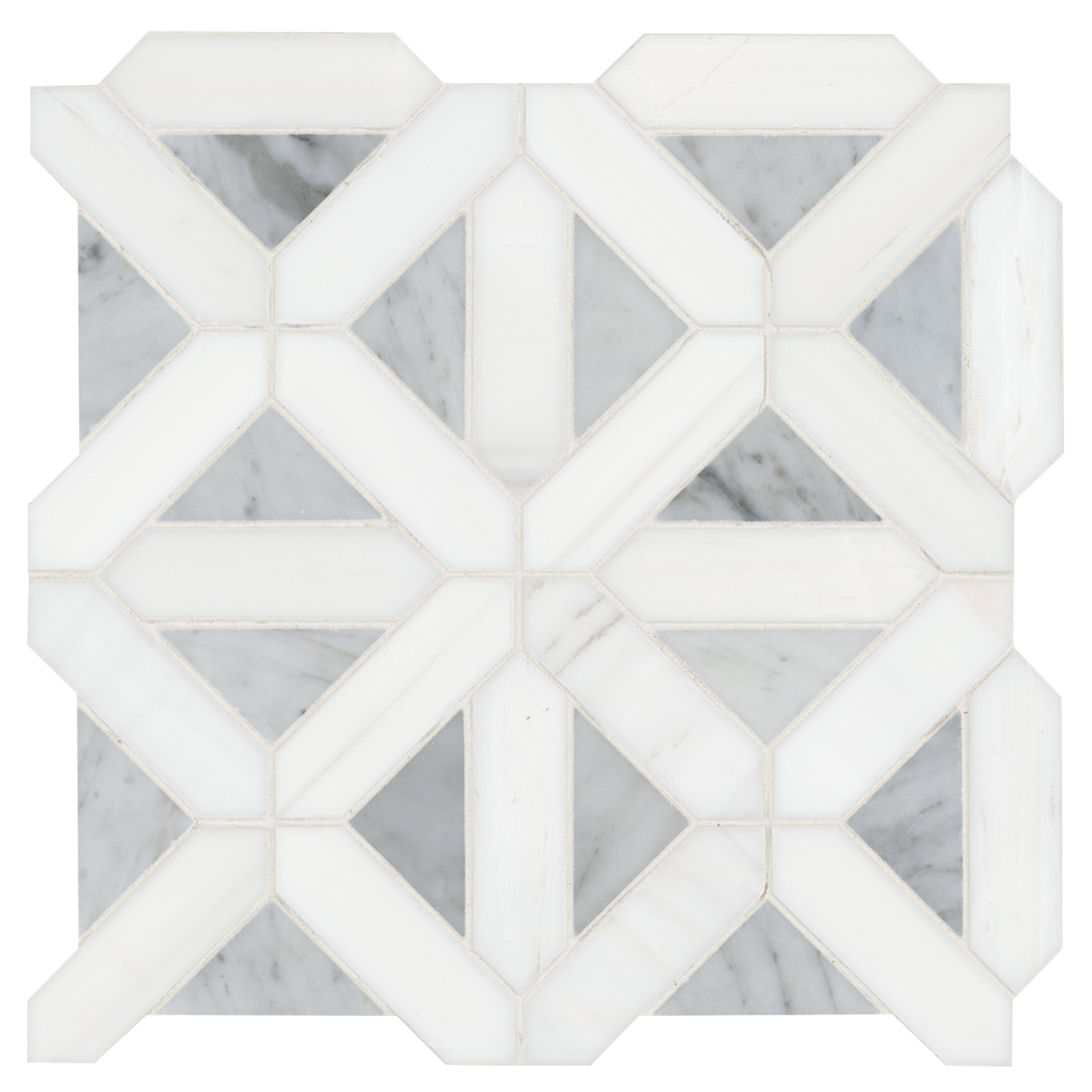 Mosaic Bianco Dolomite White-Cool Polished 12" x 12"