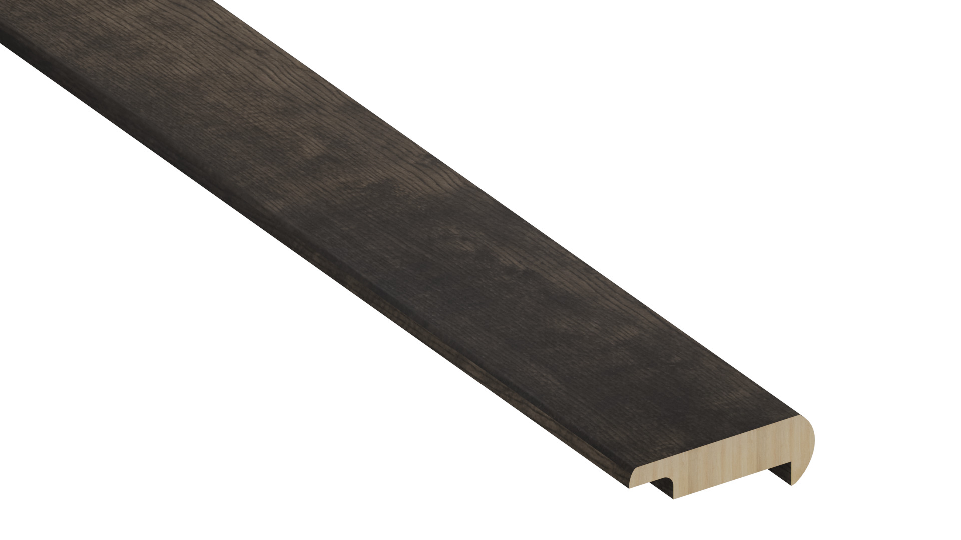 Vinyl Woodhills Estate Oak Overlapping Stair Nose 78"